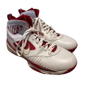 Nike Air Huarache 08 Basketball Shoes Mens Size 13.5 Red White High Tops